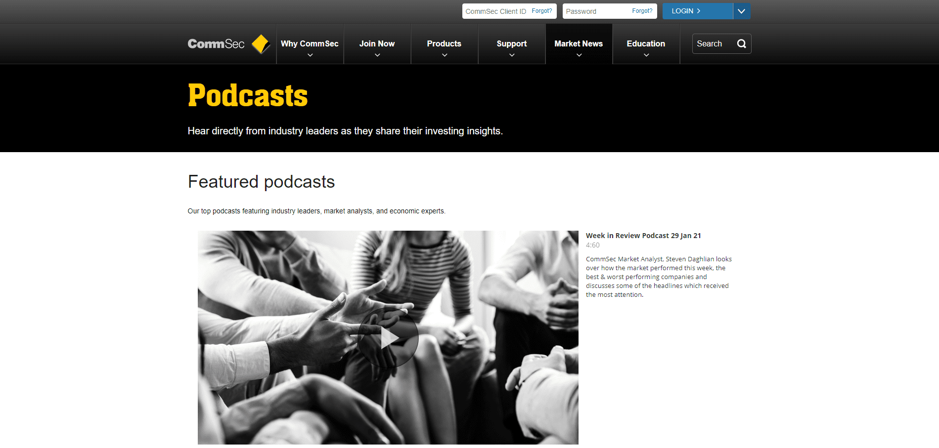 CommSec Review Podcasts